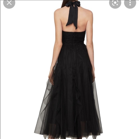 BCBGMaxAzria Tulle Tie-Neck Dress - Picture 5 of 5